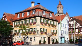 Feuchtwangen Sehenswürdigkeiten der Stadt an der Romantischen Strasse  4k [upl. by Roxine]