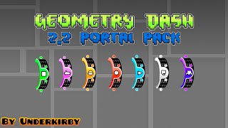 Geometry Dash 22 Portal Texture Pack [upl. by Berton102]