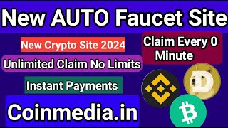 New High Paying Faucet  Claim Every 0 Minute  New Auto Faucet  Unlimited Claim Crypto No Limits [upl. by Atteuqahc764]