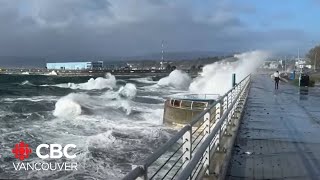 Vancouver Island feels storms fury [upl. by Fadiman]