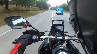 Suzuki VStrom 800 DE  fast quottouringquot  top speed  raw sound [upl. by Travax549]