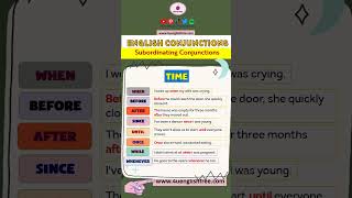 English Conjunctions  Subordinating Conjunctions  about TIME [upl. by Peednama235]