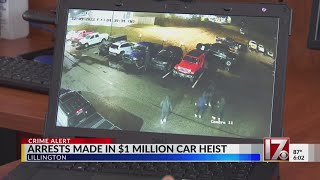 Arrests made in 1 million car heist in North Carolina [upl. by Neila]