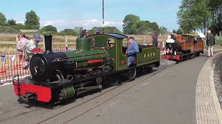 Cleethorpes Coast Light Railway  Summer Steam Gala 2022  Lakeside Station [upl. by Ynove]