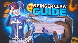 6 Finger Claw GuideTutorial BGMI amp PUBG Mobile Tips amp Tricks to Master Claw Settings Sensitivity [upl. by Carothers]