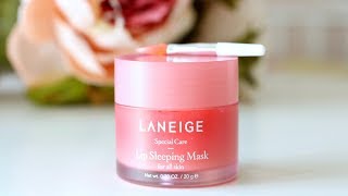 Laneige Lip Sleeping Mask Review [upl. by Anaeel]