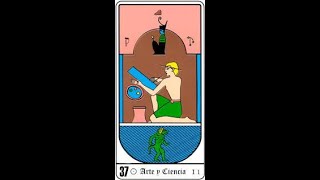 TAROT EGIPCIO arcanos menores parte 2 palo de agua 37 a 50 [upl. by Eittak]