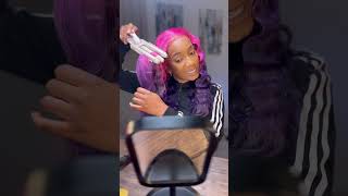 Hair crimps tutorial 😍 wig youtubeshorts transformation hair hairstyle viralvideo [upl. by Enyallij]