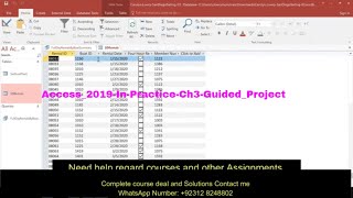 Access2019InPracticeCh3GuidedProject32  Business Computer Application 1305 [upl. by Shanan119]