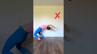 BACKBEND FALL for Beginners🤓🔥 howto gymnast easy backbend flexibility bendy [upl. by Drogin]