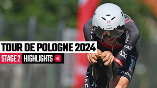 Tour de Pologne 2024  Stage 2 highlights [upl. by Leandro]