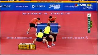 2016 Korea Open MDFinal XU XinZHANG Jike  JEOUNG YoungsikLEE Sangsu HD Full MatchChinese [upl. by Repsac]