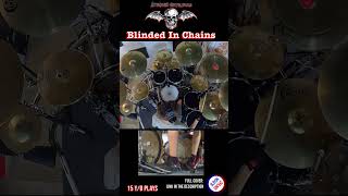 AVENGED SEVENFOLD  BLINDED IN CHAINS  DRUM COVER  Bosphorus Cymbals shorts doublebass 12 [upl. by Vaughan966]