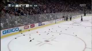 Chris Kunitz Hat Trick Against Islanders 31013 [upl. by Aileduab]