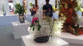 Ikebana Exhibition quotFriendship Through Flowersquot by Ikebana International Singapore Chapter  Paragon [upl. by Aicirt]