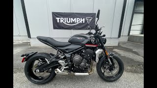 2023 Triumph 660 Trident Sapphire Black [upl. by Erolyat]