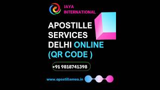 Apostille Attestation Services India  QR Code Apostille [upl. by Acihsay917]