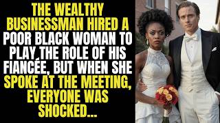 THE WEALTHY BUSINESSMAN HIRED A POOR BLACK WOMAN TO PLAY THE ROLE OF HIS FIANCÉE [upl. by Aikemat]