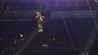 Darby Allin descends from rafters on AEW Dynamite 250 live crowd reaction [upl. by Riannon]