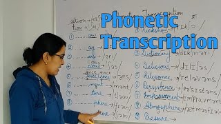 Phonetic Transcription With Easy TricksRules With ExampleEnglish With Ekta Sharma [upl. by Koblick]