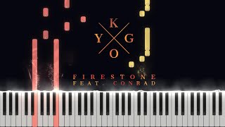 Kygo  Firestone ft Conrad Sewell Piano Tutorial by Javin Tham [upl. by Uuge]