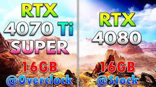 RTX 4070 Ti SUPER 16GB Overclock vs RTX 4080 16GB Stock  PC Gameplay Tested [upl. by Red]