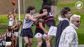 Xavier College v Caulfield Grammar got WILD  School Footy Throwback [upl. by Undine]