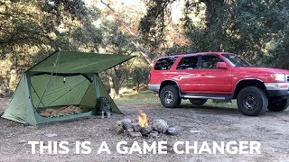 Solo Overnighter Using The Backwoods Bungalow 20 by Onetigris and Bacon Popcorn [upl. by Cost]