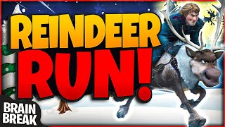 Reindeer Run  A Winter Brain Break Activity  Christmas Games For Kids  GoNoodle Games [upl. by Yecies]