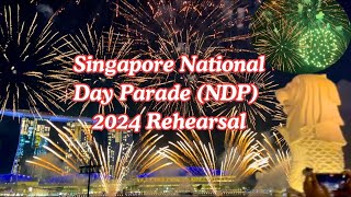 Singapore National Day Parade NDP 2024 Rehearsal [upl. by Annohs118]