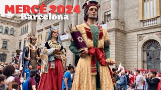 La Mercè 2024 International Meeting of Giants in Barcelona  600 Years of Giants [upl. by Bridwell]