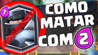 COMO MATAR MEGA CAVALEIRO COM 2 DE ELIXIR CLASH ROYALE [upl. by Haidej]