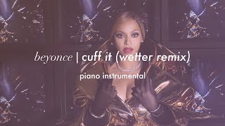 Beyonce  Cuff It Wetter Remix  Piano Instrumental Karaoke amp Lyrics [upl. by Nnyre]