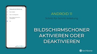 Bildschirmschoner einausschalten Android 11 [upl. by Baseler]