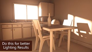 Maya Lighting Tutorial for beginners Interior  Arnold [upl. by Gwendolyn]