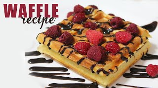 How to make waffles with waffle maker  Easy waffle recipe [upl. by Clementine]