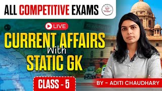 Most Important Current Affairs amp Static GK Part5  For Upcoming Exams SSC Bank Railway [upl. by Farny642]