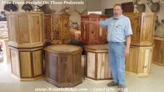 Overview of Raised Panel Elk Sized Taxidermy Pedestals [upl. by Natassia]