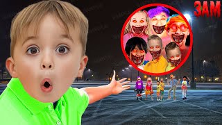 DRONE CATCHES CURSED RYANS WORLDEXE BLIPPI VLAD amp NIKI LOVE DIANA LANKYBOX AT 3AM [upl. by Bridges182]