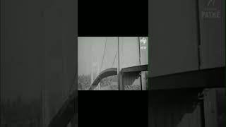 Tacoma Bridge Collapse 1940  Source  British Pathe history bridge shorts [upl. by Bria]