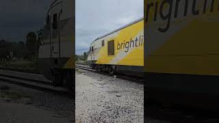 Florida Brightline Melbourne FL train railroad brightline [upl. by Ablasor]