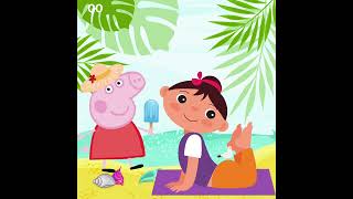 Peppa Pig Yoga Yoga for Kids  Brain Break  PE cool down  Easy Yoga [upl. by Brott]