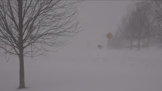 Whiteout conditions drifting in Alden [upl. by Aidin483]