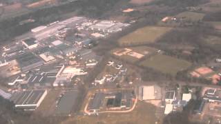 Landing at Flughafen Weeze Weeze Airport Germany  25th March 2013 [upl. by Annim]