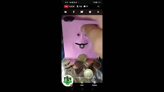 hungry funny face bank eating coins so satisfying bank viral trending [upl. by Arhas]