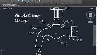 HOW TO MAKE A TAPIN AUTOCAD  QASIM SYED [upl. by Tayyebeb]