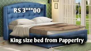 Unboxing and Assembly of Upholstered King size Bed from PepperFry  Buying Furniture online [upl. by Oidale462]