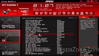 MSI Z97 Gaming 7  Bios UEFI  HispaZonecom [upl. by Nalid]