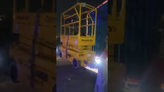 Haulotte Optimum 8 Scissor Lift Sold amp Load Towards Client st Sahiwal Pakistan [upl. by Kciredec505]