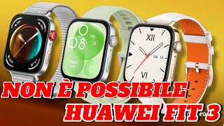 HUAWEI WATCH FIT 3 in uno smartwatch il tuo compagno di fitness e benessere con stile modeno [upl. by Juliana]